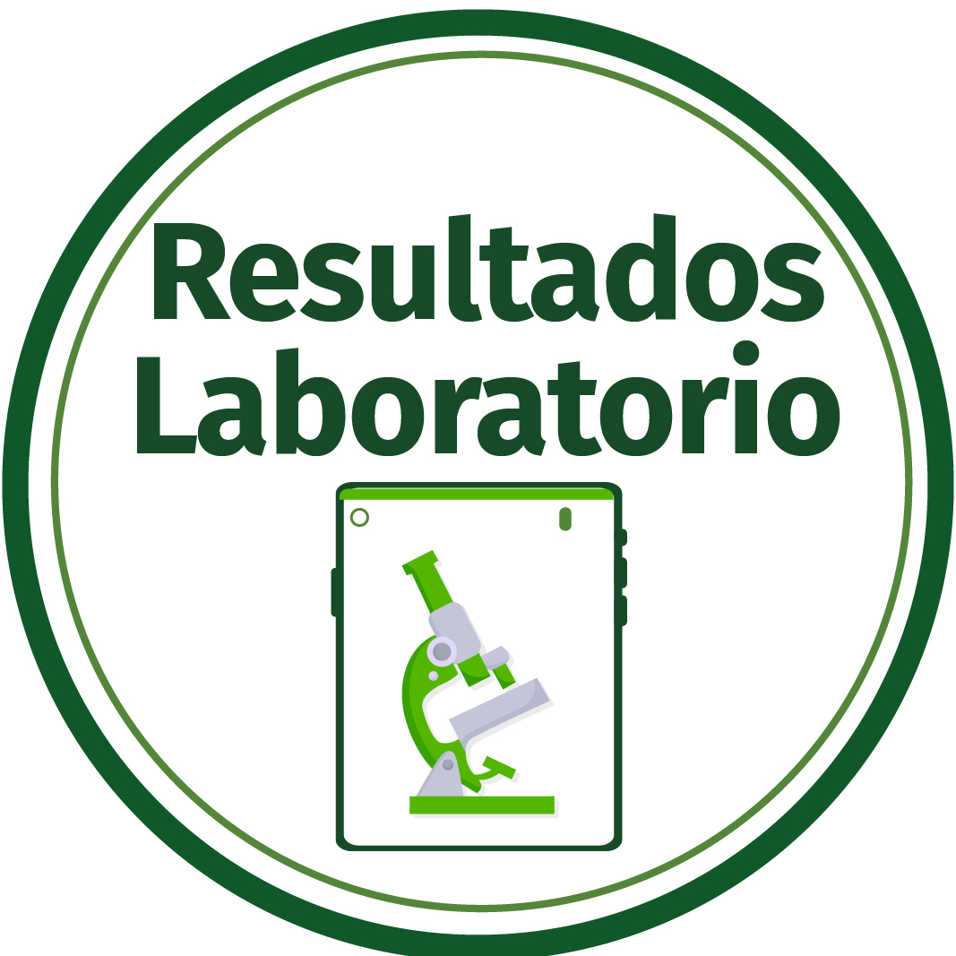 Ícono de resultados de laboratorio. Enlace para consultar resultados de exámenes de laboratorio clínico del Hospital Susana López de Valencia E.S.E.