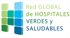 Logotipo de la Red Global de Hospitales Verdes y Saludables.
