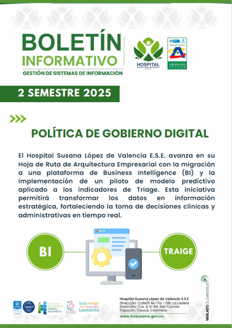 Boletín gobierno digital