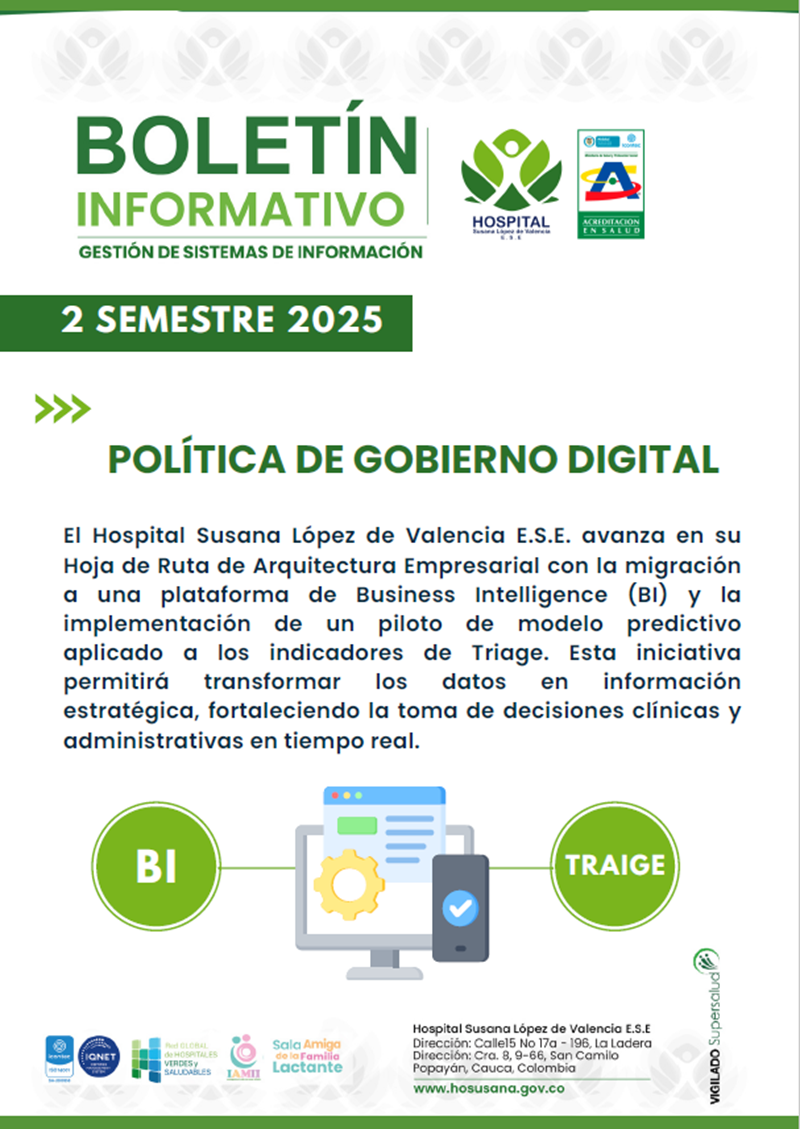 Boletín gobierno digital